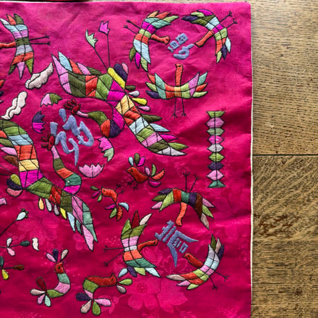 오리보 オリボ 韓国刺繍の包み布 アンティーク