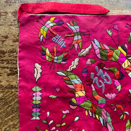 오리보 オリボ 韓国刺繍の包み布 アンティーク