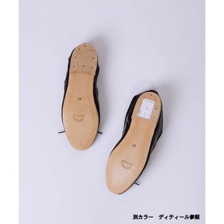 Porselli　ポルセリ　バレエシューズ　スエード　ネイビー　ハンドメイド　国内正規品