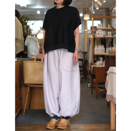 ヒムカシ現サリゲナク ウォッシャブルオーガンジーシルクリネン黒ブラウス CATEGORY サリゲナク（ヒムカシ） | mother duck ONLINE STORE