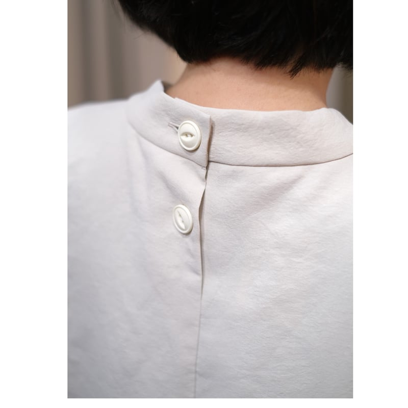 サリゲナク（ヒムカシ）square french tunic ワンピース ヒムカシ / square french tunic (偽リネン / 軽量軽撥水ポリエステル)