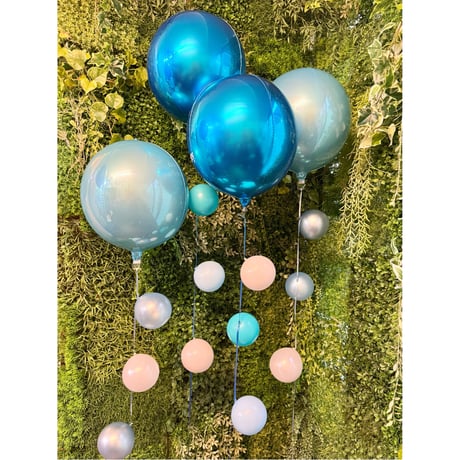 色が選べる♪ヘリウム入りバルーン｜誕生日・結婚式・推し活｜D-7 round balloon 4本セット