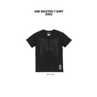 (KID'S)EMB SKELETON T-SHIRT "BLACK"