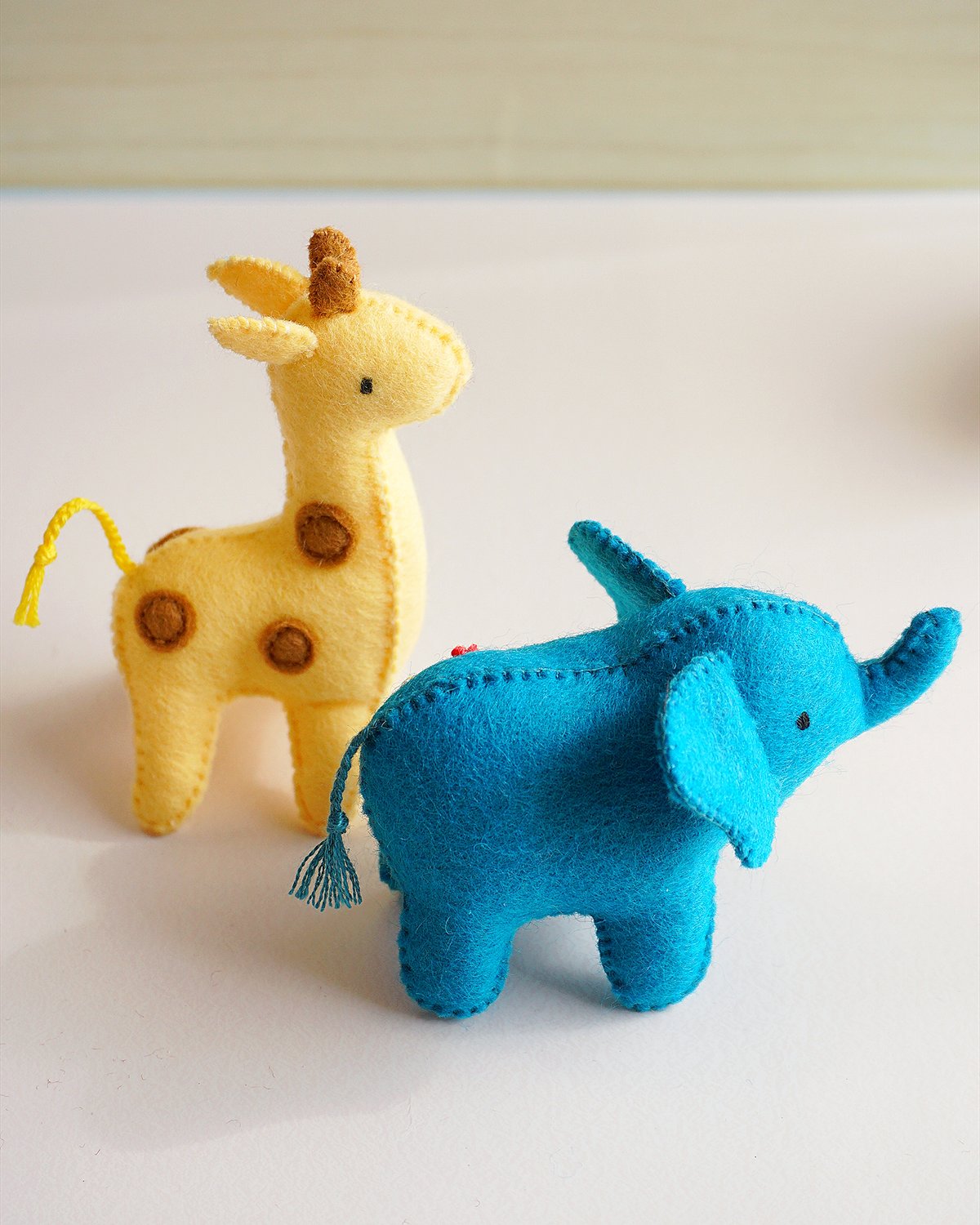 【PDF型紙レシピ】フェルトの立体動物マスコット | minimofuu toy's shop
