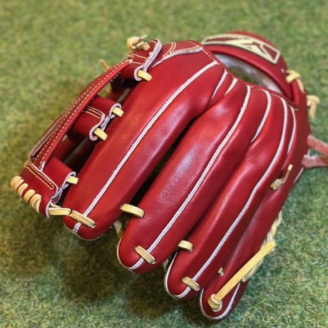 YAMAMOTO Pro Essential　硬式内野用　CG98IN  ボルドー×紐クリーム×ステッチクリーム　ダブルクロスウェブ