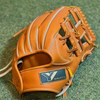YAMAMOTO Pro Essential　硬式小指2本入れ専用内野用　H6  タン×紐タン×ステッチホワイト　Hウェブ