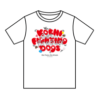DogsTシャツ2026　ホワイト×レッド