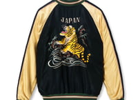 【10月発売】テーラー東洋スカジャン Acetate Souvenir Jacket “ROARING TIGER” × “GOLD DRAGON” (AGING MODEL)