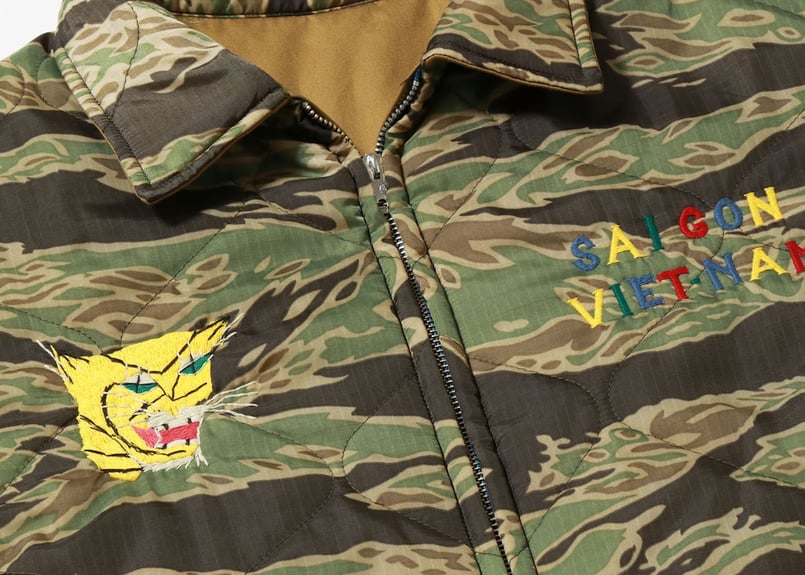 テーラー東洋 ベトジャン カモフラ 迷彩 M 1970-1971 復刻 龍 虎 テーラー東洋 ベトジャンEarly 1960s Style Cotton Reversible