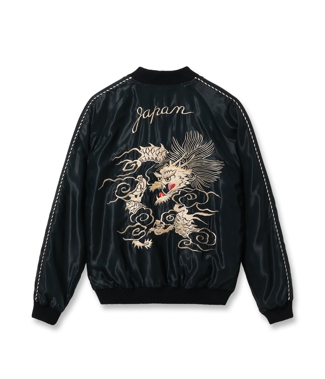 テーラー東洋スカジャン Acetate Souvenir Jacket “WHITE DRAG