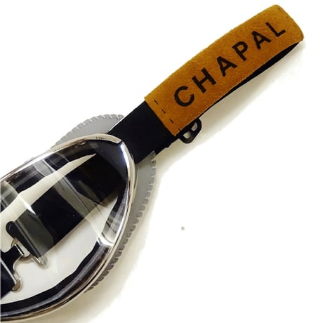 【新入荷】CHAPAL シャパル フランス製 羊革 ゴーグル(小)  グレーｘステッチ色グレー ヴィンテージカー クラシックカー レース ドライビング ギア（CH002-91）