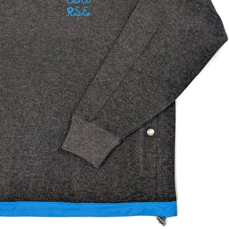 【新入荷】COURSE（コース） ハイネック ラグラントレーナー ジャージ メンズ・レディース 日本製グレー ジップアップネック スエット （ CR623002-90）