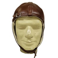 【新入荷】CHAPAL シャパル フランス製 羊革 パイロット ヘッドカバー レザーキャップ ブラウン クラシックカー ヒストリックカー レース ドライビング ギア（CH005-77 ）