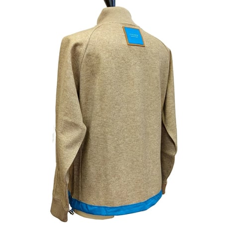 【新入荷】COURSE（コース） ハイネック ラグラントレーナー ジャージ メンズ・レディース 日本製 ベージュ ジップアップネック スエット （   CR623002-10）