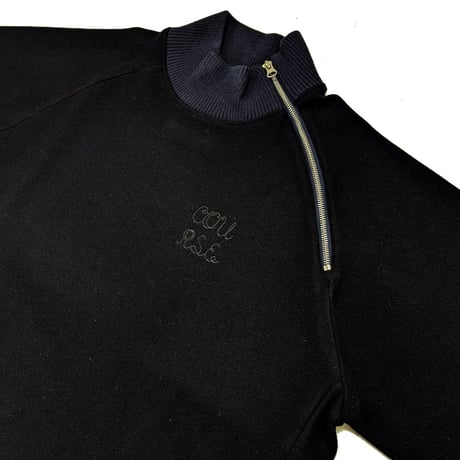【新入荷】COURSE（コース） ハイネック ラグラントレーナー ジャージ メンズ・レディース 日本製 ネイビー 紺 ジップアップネック スエット （ CR623002-80）