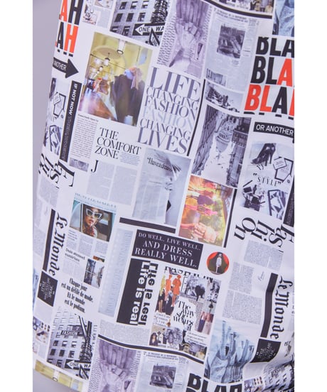 RITSUKO SHIRAHAMA　リツコシラハマ　NEWS PAPER COLLAGE PT