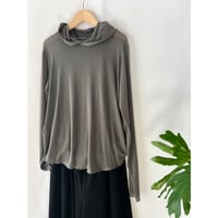 cashmere silk sheer jersey hoodie