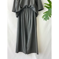 rayon stretch typewriter set-up（pants）