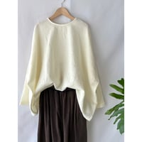 washable wool pullover blouse