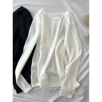 slub tricot fabric tops