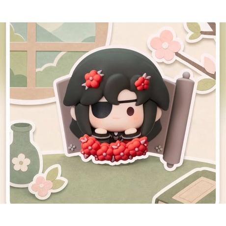 天官賜福（MiniDoll）★ 好运绒绒 【 01 】 マグネット（花朵）　　※PVC　※ブラインド形式《好运绒绒系列・花朵冰箱贴 盲盒》【予約商品・9月以降の発送予定】