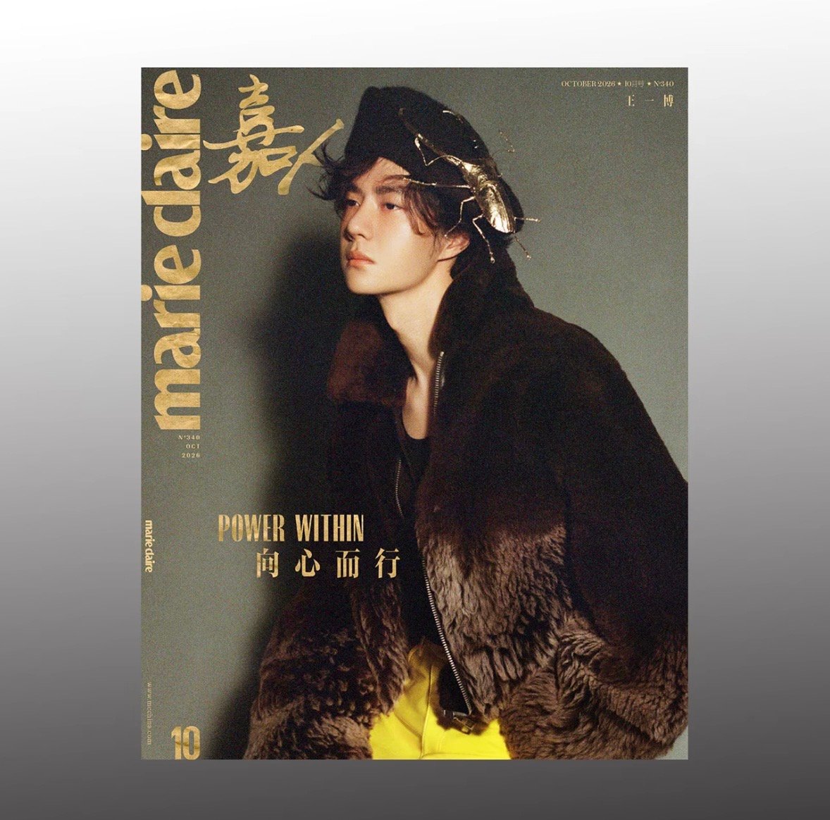 王一博・関連商品（嘉人 marie claire） ☆ 雑誌（表紙：王一博）2026