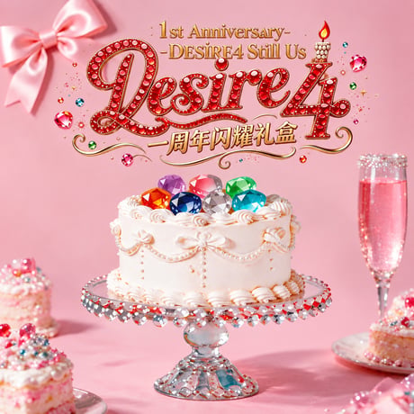 DESIRE 4 ★「在一起」1周年記念・閃耀ギフトBOX《一周年闪耀礼盒》【予約商品・メーカー発送目安：ご注文日より60営業日以降】