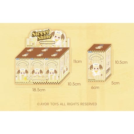 田栩宁・代言人（AYOR TOYS） ★ スマホ ストラップ（ShyShy 兔闪闪・小小的你甜品）《ShyShy 兔闪闪小小的你甜品系列・手机挂件盲盒》【予約商品・8月以降の発送予定】