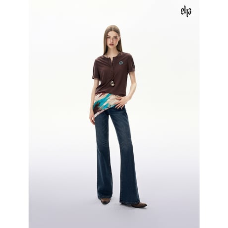 EHz・Z ★ 旅者入镜：上卷 【 13 】 ヘンリーネック半袖Tシャツ《旅者入镜：上卷・亨利领短袖》【予約商品・ 発送日未定】