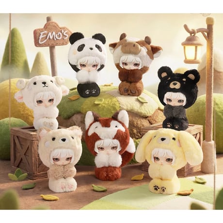 田栩宁・代言人（AYOR TOYS × EMO'S） ★ ぬいぐるみストラップ（情绪避难所）《EMO'S 毛绒挂件盲盒系列・情绪避难所》