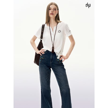 EHz・Z ★ 旅者入镜：上卷 【 13 】 ヘンリーネック半袖Tシャツ《旅者入镜：上卷・亨利领短袖》【予約商品・ 発送日未定】