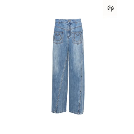 EHz・Z ★ 路飞特别 【 02 】 デニムパンツ《路飞特别系列・路飞斜斜裤》【予約商品・ 発送日未定】
