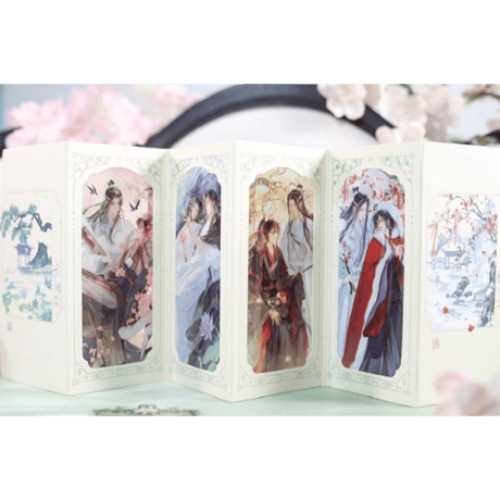 魔道祖師（觅星社）★ 四时岁序（春）【 03 】 折页　※紙・PET《四时岁序（春）系列・折页》【予約商品・11月中旬以降の発送予定】