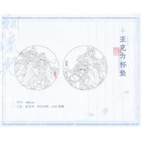 魔道祖師（觅星社）★ 溯流光（枇杷语）【 12 】 コースター　※アクリル《溯流光（枇杷语）系列・杯垫  套组》【予約商品・11月中旬以降の発送予定】
