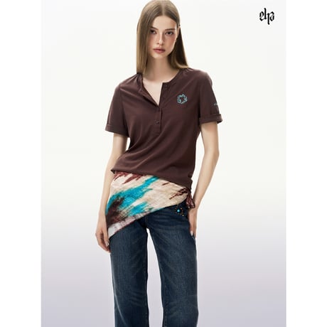 EHz・Z ★ 旅者入镜：上卷 【 13 】 ヘンリーネック半袖Tシャツ《旅者入镜：上卷・亨利领短袖》【予約商品・ 発送日未定】