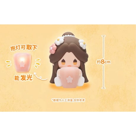 【 他商品との同梱発送不可 】天官賜福（MiniDoll）★ 好运绒绒 【 04 】 フィギュア　※PVC　※ブラインド形式《好运绒绒系列・抱灯软胶坐姿摆件 盲盒》【予約商品・9月以降の発送予定】