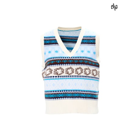 EHz・Z ★ 旅者入镜：下卷 【 11 】 民族風・ニットベスト《旅者入镜：下卷・民族风毛衫马甲》【予約商品・ 発送日未定】