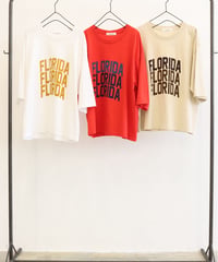 【LE MELANGE| '27 Spring Collection】6.0OZ ULTRA COTTON FLORIDAロゴT 8711011／２月下旬から３月中旬発送予定