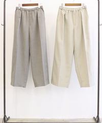 【LE MELANGE | '27 Spring Collection】 SLUB MELANGE TWILLタックワイドPT8713504／２月上旬から２月下旬発送予定