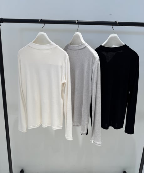 【ayane '26 winter collection】876815 テンセルウールモックネックロンT