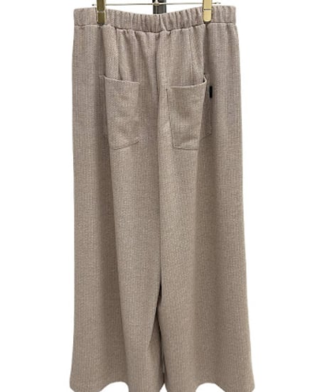 【ayane '26 winter collection】876818 ヘリンボーンジャガードポンチタックワイドパンツ