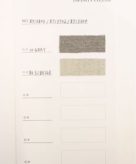 【LE MELANGE | '27 Spring Collection】 SLUB MELANGE TWILLタックワイドPT8713504／２月上旬から２月下旬発送予定