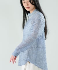 【Lallia Mu】 ラッセルレースニットソー 2711532／2月上旬～2月中旬発送予定