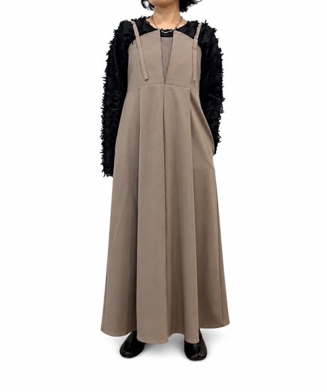 【siro de la bonte 26AW】R653305 stretch flannel jumper skirt
