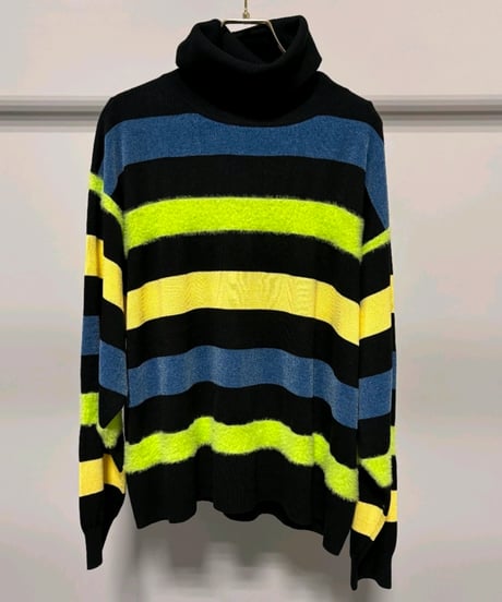 【MARGAUX VINTAGE 26AW】MG  KN - 26120 - A 異素材ボーダータートルニット