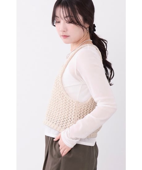 【MICA&DEAL】 0126308052 レイヤードニットタンク