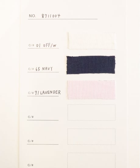 【LE MELANGE | '27 Spring Collection】 30/- COTTON /TENCEL RIB 8711004／１月下旬から２月中旬発送予定
