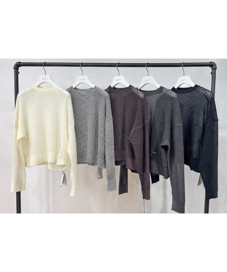 【PRIORITY | Pre-Order '27 Spring Collection】シアーサーマルニットPO P71086KR／2月末より発送予定