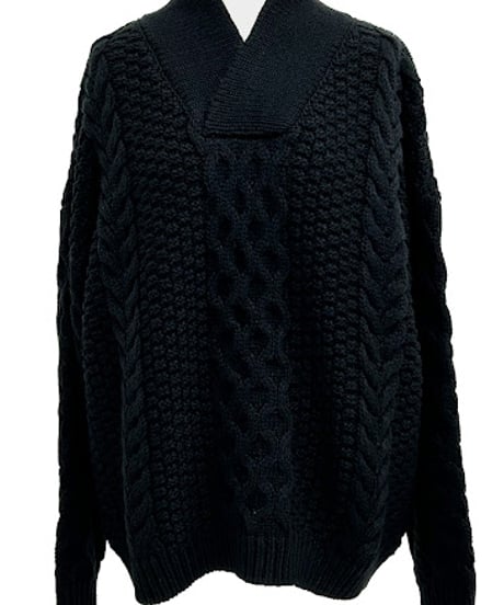 【ayane '26 winter collection】876825 襟付きアランニット