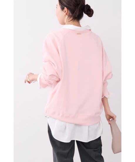 【MICA&DEAL】 0126309089 "MDL"フロッキーロゴプリントスウェット